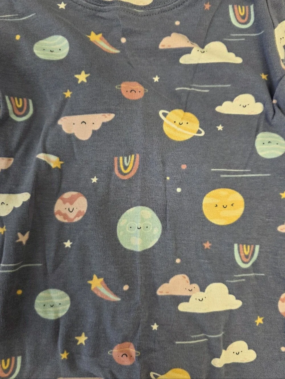 Old Navy Navy Blue Stars & Planets Space Pajama Set